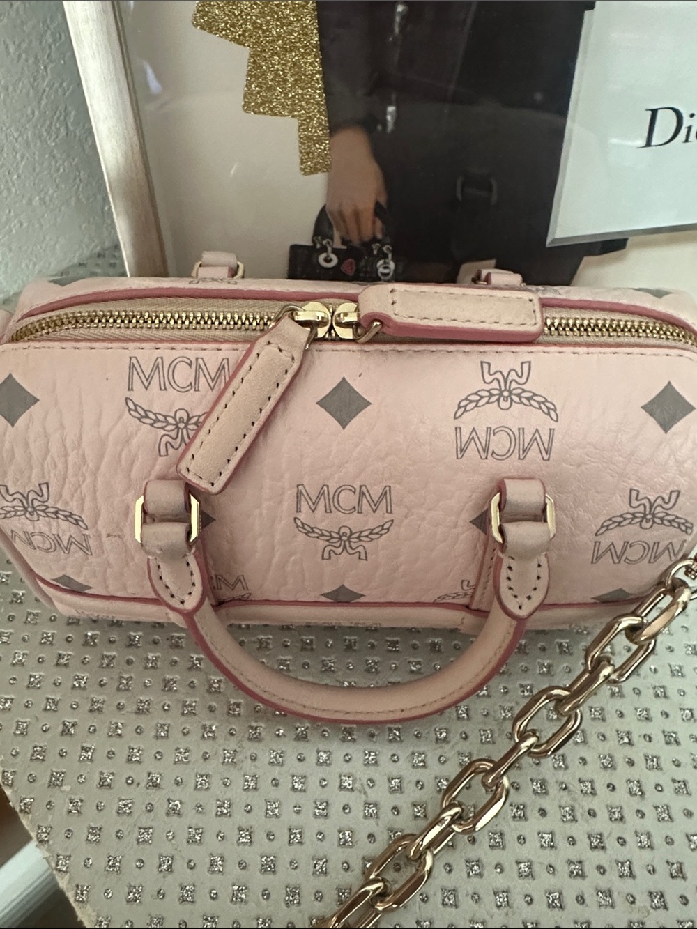 MCM Visetos Delmy Boston Bag - Picture 10 of 16